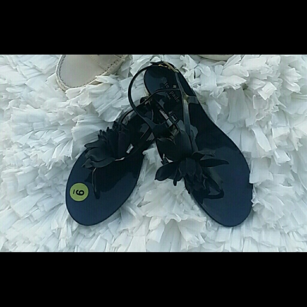 Kate spade black sandals